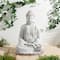 Glitzhome® 29.5" Oversized MGO Meditating Buddha Statue
